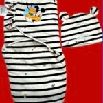 emmaillotage a rayures  0-3 mois mickey